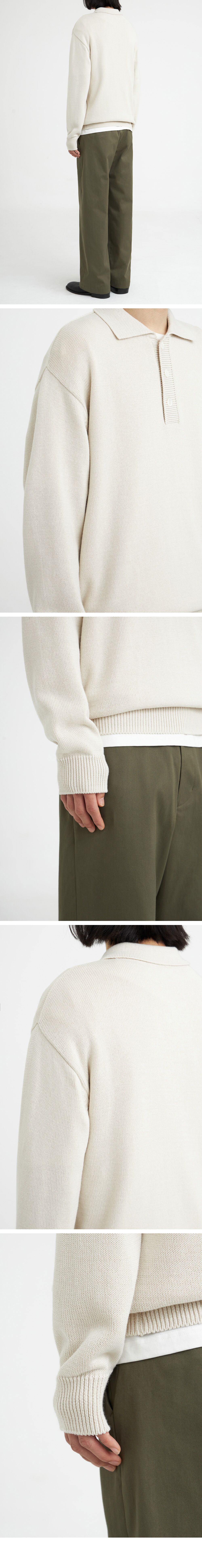 22SS Knit Collar Tshirt_Ivory 감도 깊은 취향 셀렉트샵 29CM