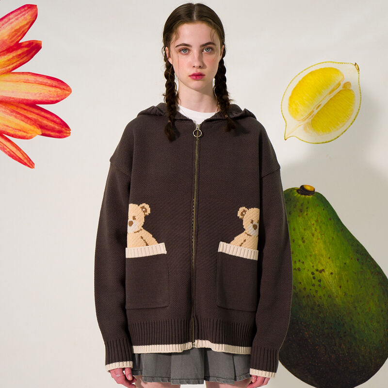 ★MAINBOOTH★Teddy Bear Zip-up(CHARCOAL)★正規品/直送料込 Teddy Bear Zip-up(CHARCOAL) - 감도 깊은 취향 셀렉트샵 29CM