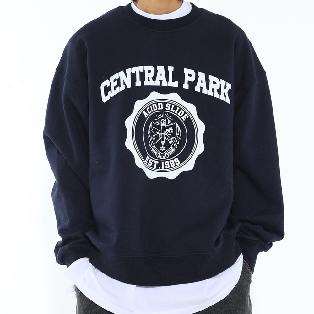 AMES ROUND LOGO SWEATSHIRTS_BK(21FWTP03) - 감도 깊은 취향 셀렉트샵 AMES ROUND LOGO SWEATSHIRTS_BK(21FWTP03) - 감도 깊은 취향 셀렉트샵