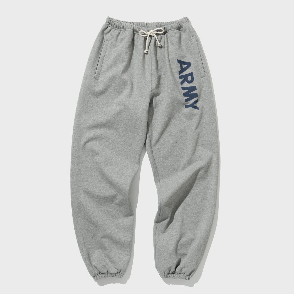 Grey army sweatpants on sale