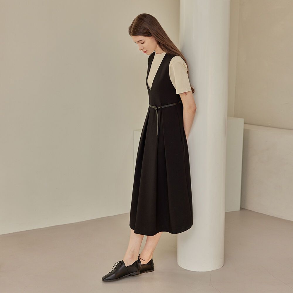 Clo bustier belt long dress_BLACK 감도 깊은 취향 셀렉트샵 29CM