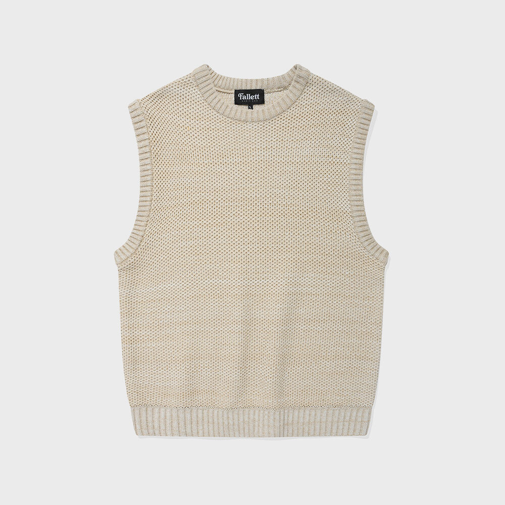 One Pocket Knitted V-Neck Vest Ivory - 감도 깊은 취향 셀렉트