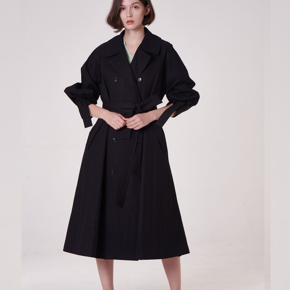 oversize flare trench coat _ black 감도 깊은 취향 셀렉트샵 29CM
