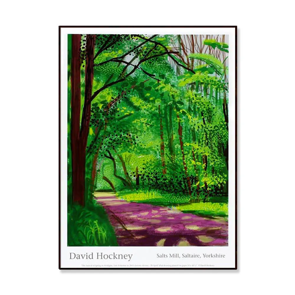 데이비드 호크니 David Hockney - 28th April 2011 (액자 포함)