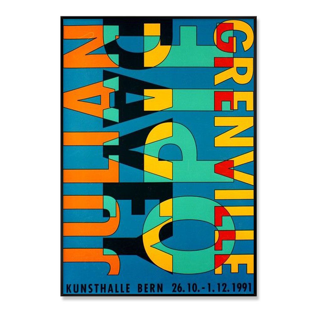 줄리안 오피 & 데이비 그렌빌 Julian Opie , Davey Grenville (액자 포함)