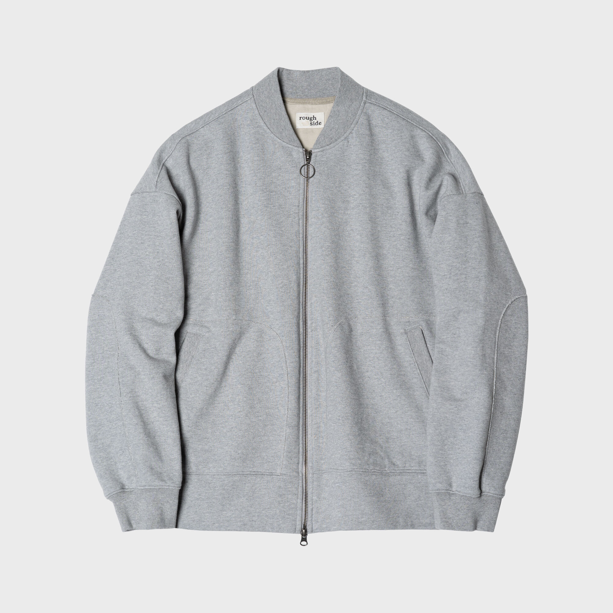Zip-Up Jersey Jacket M.grey - 감도 깊은 