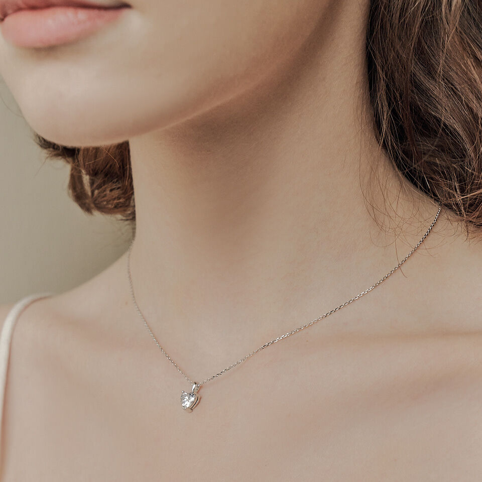 ☆ENGBROX☆ silver925 breeze heart necklace EBNL25003SV ☆ENGBROX☆ silver925 breeze heart necklace EBNL25003SV