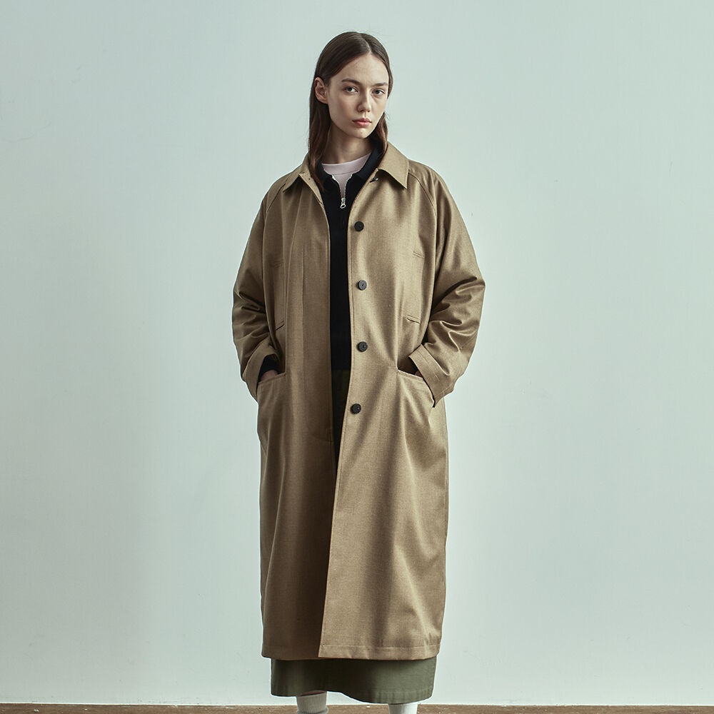 single balmacaan coat(womens) khaki brown - 감도 깊은 취향 셀렉트