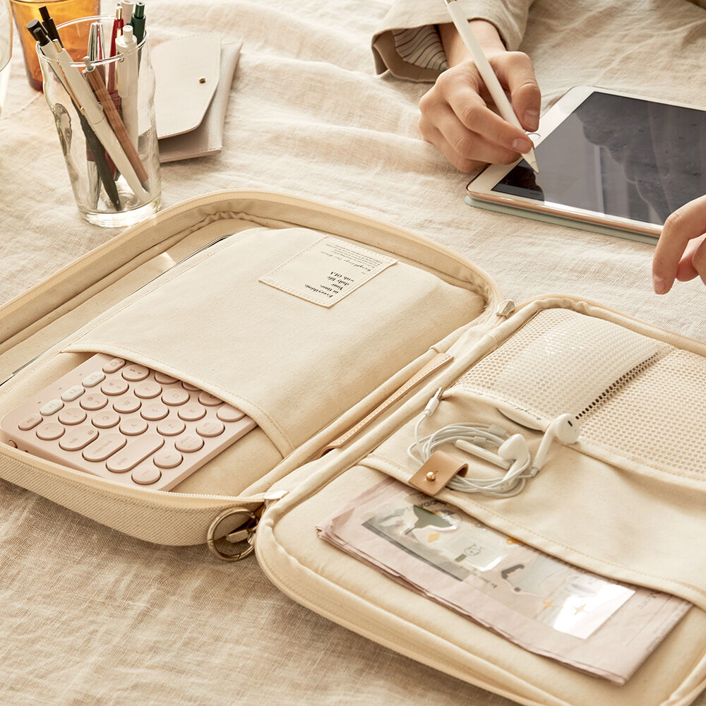 OLA☆Jute Leather iPad Pouch 11インチ OLA] Jute Leather iPAD Pouch 11/13inch - 감도 깊은 취향