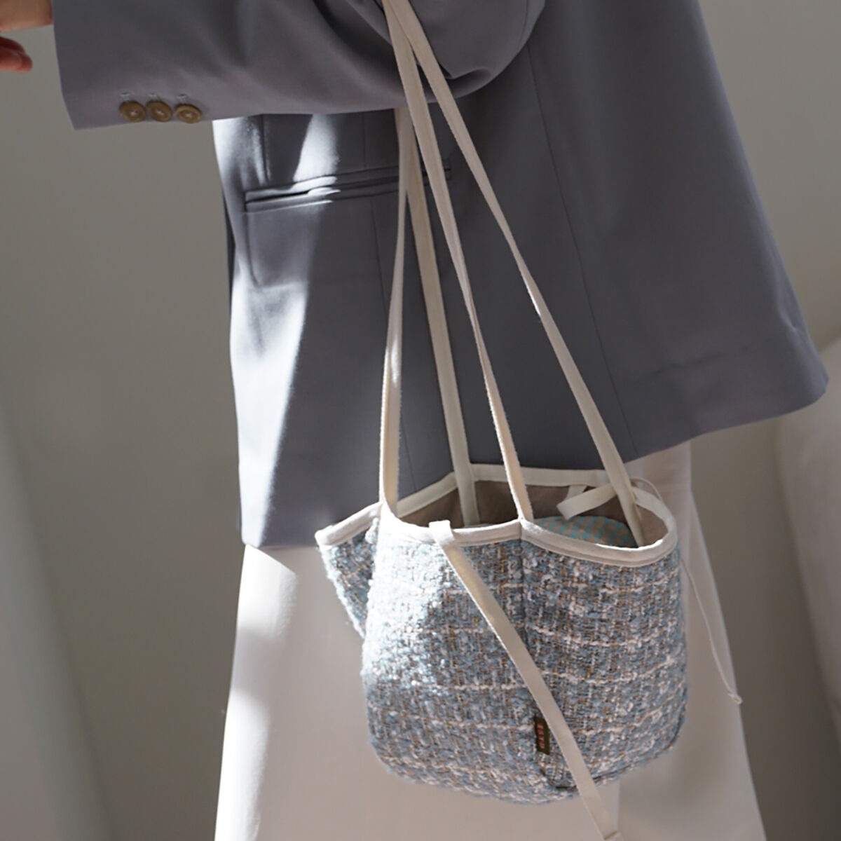 Demeriel] Bonnie Canvas Bag Small Denim - 감도 깊은 취향
