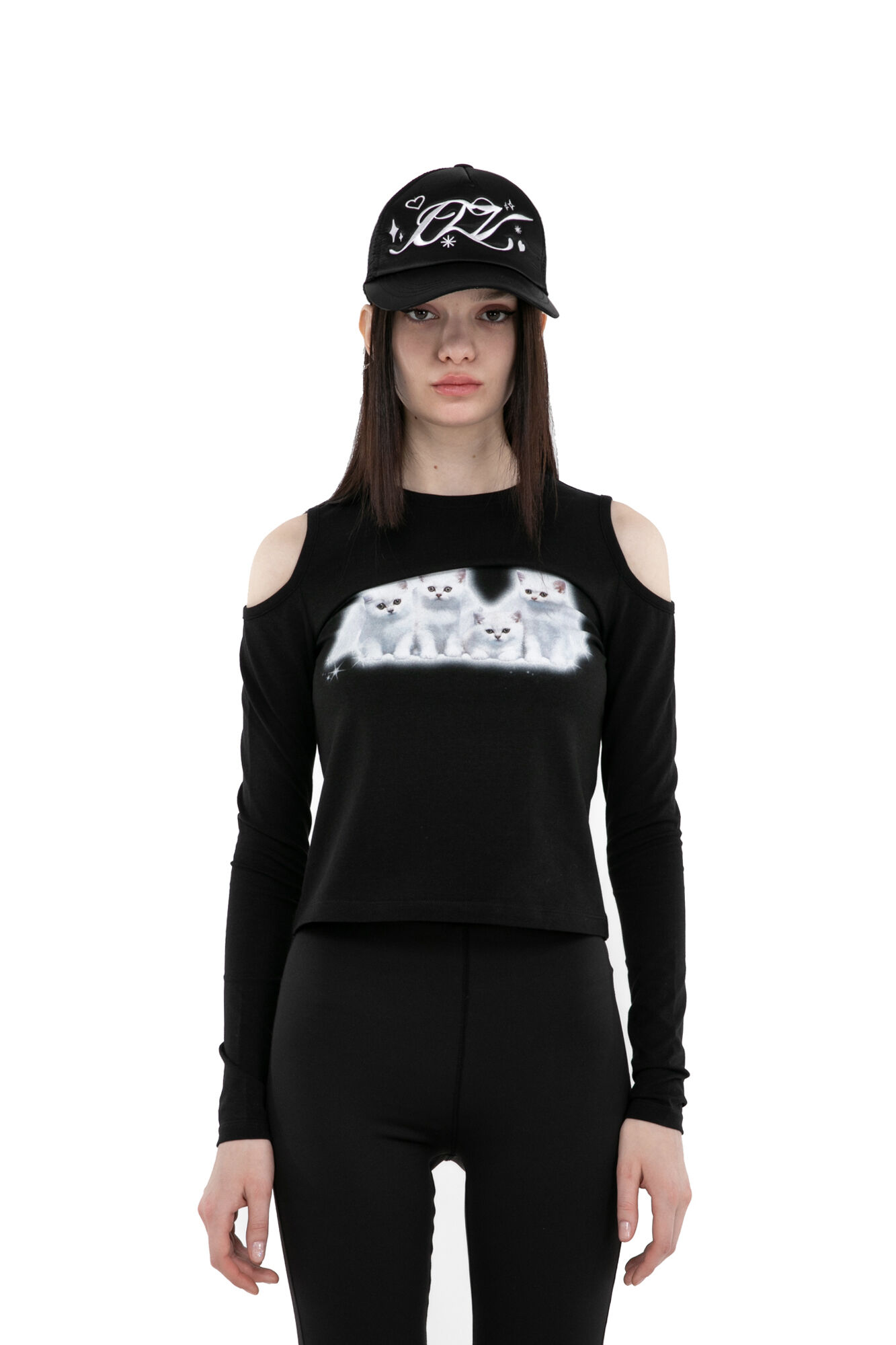 キャップ ITZAVIBE [ICA22UCA19BK] IZV SATIN LOGO MESH CAP BLACK 032f9b10b4a2516fe3922b4134d0ce