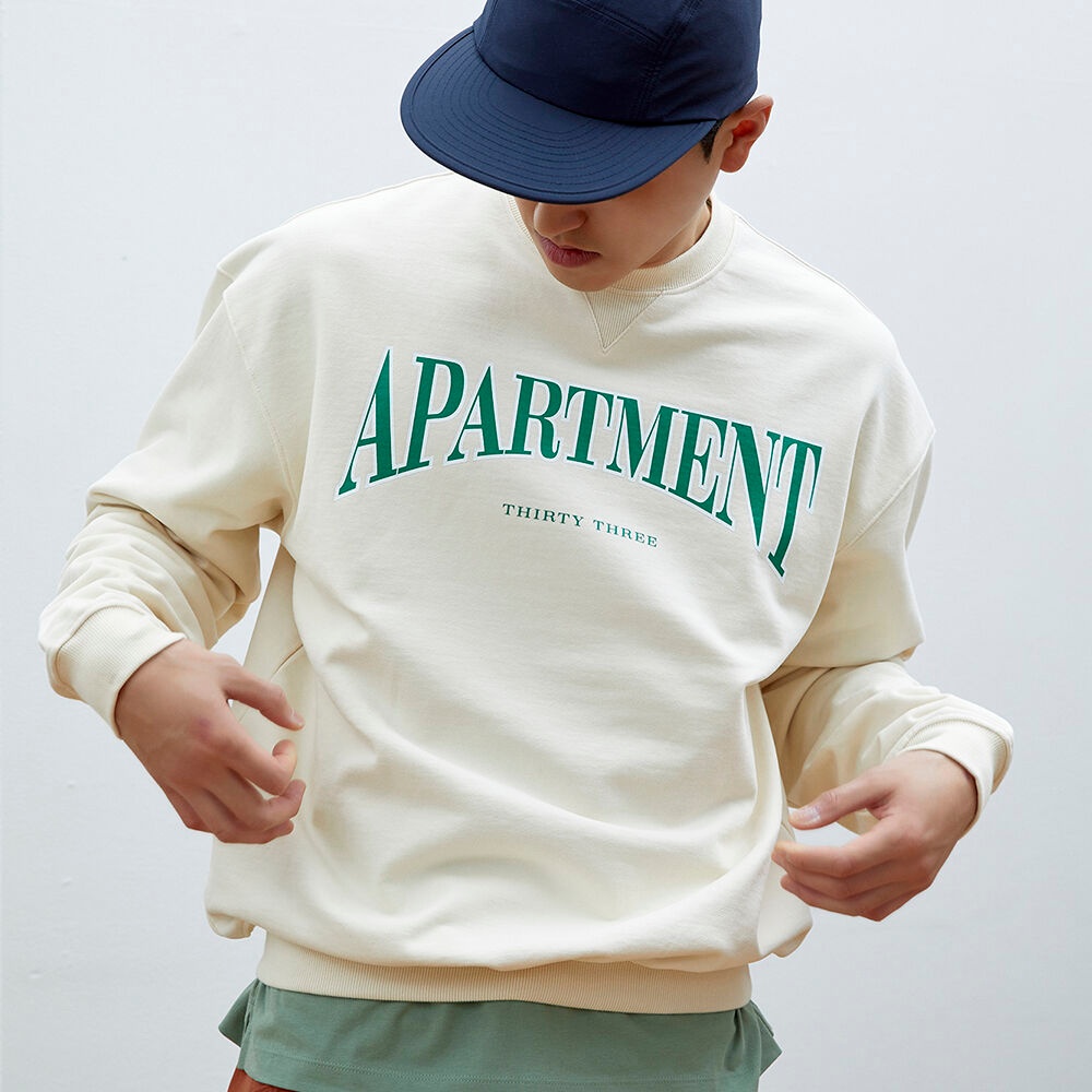 33apt college sweatshirts (cream) - 감도 깊은 취향 셀렉트샵 29CM