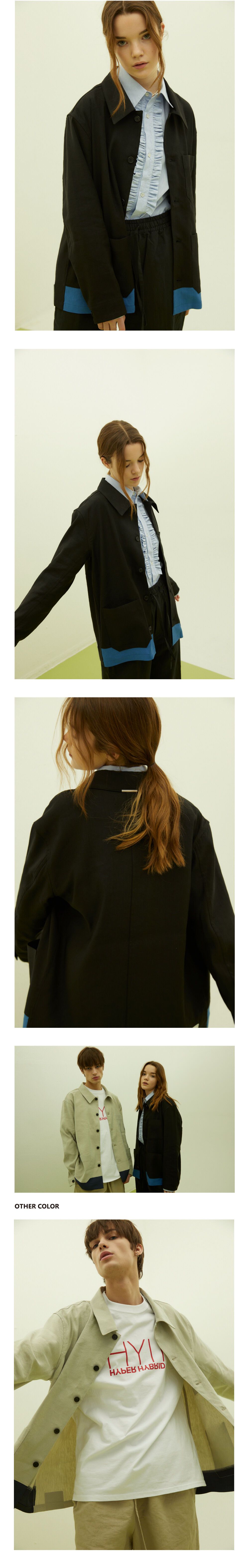 [UNISEX] HYII 린넨 셔츠 자켓 블랙 - 감도 깊은 취향 셀렉트샵 29CM