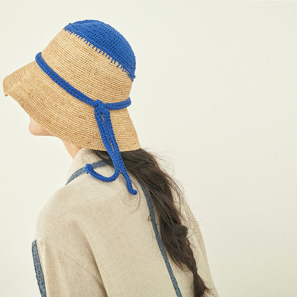 Marchen◆25SS◆Edge color ribbon bucket hat_3color a6f462560ab2da54c4e9ce2782d4b6
