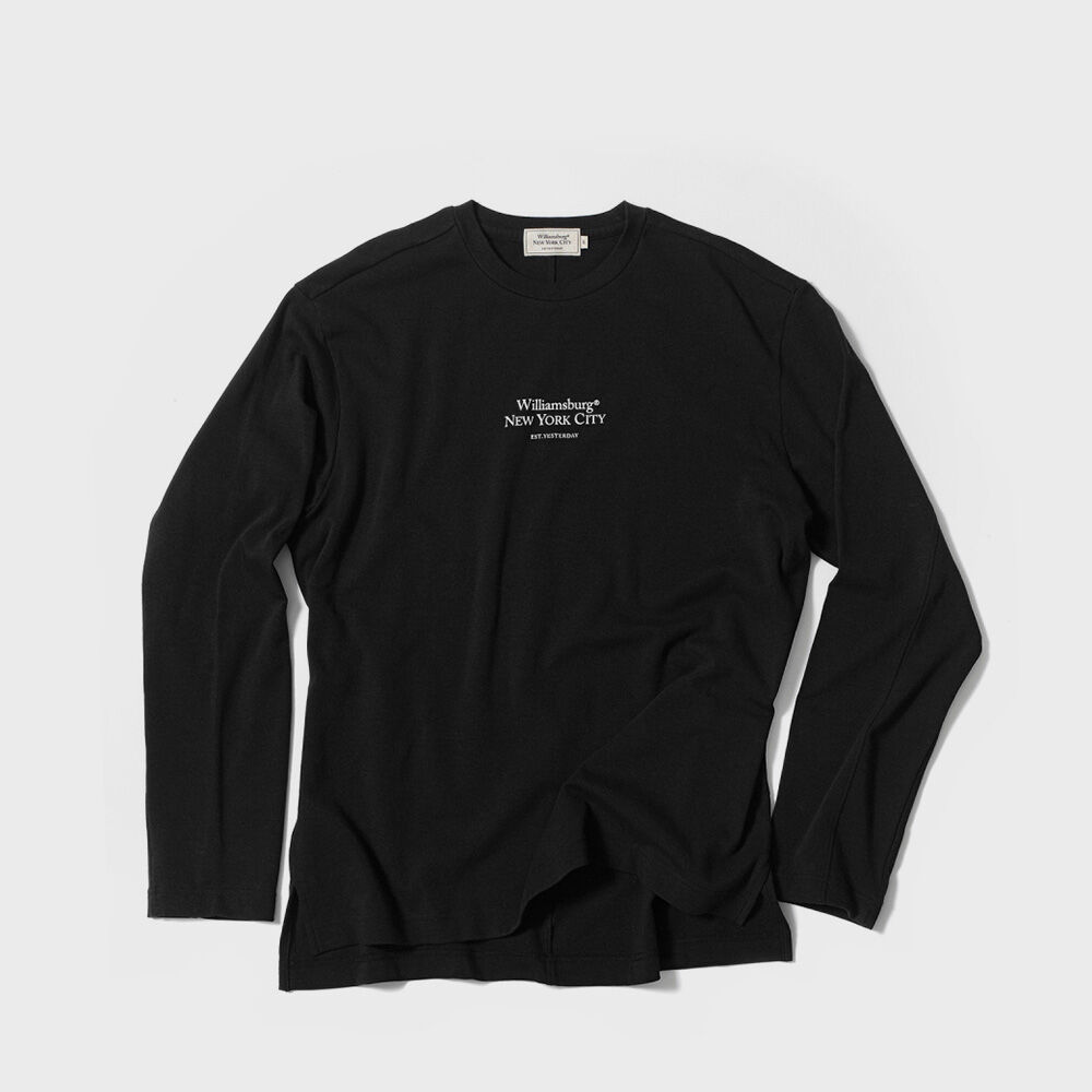 BLACKBLONDのBBD Ancient Logo Long T-Shirt 全2色 블랙블론드 BLACKBLOND - BBD Ancient Logo Long T-Shirt (Black)