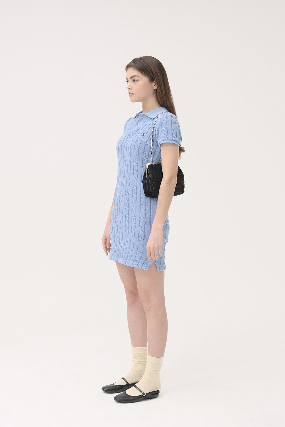 TOAST BAG LARGE TWEED BLACK