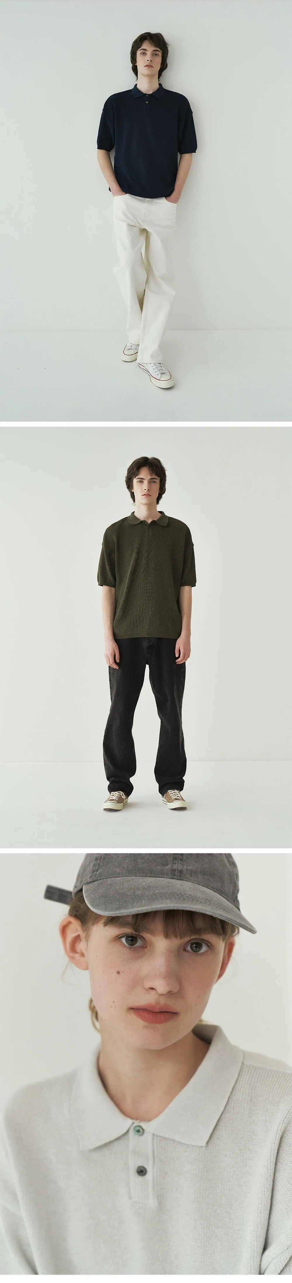 Coolever PK Half Sleeve Knit T-Shirt