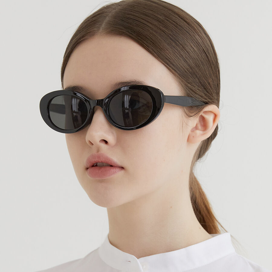 PRGS X OJOS 2 WAY TEMPLE SUNGLASSES - APRICOT - 감도 깊은 PRGS X OJOS 2 WAY TEMPLE SUNGLASSES - APRICOT - 감도 깊은