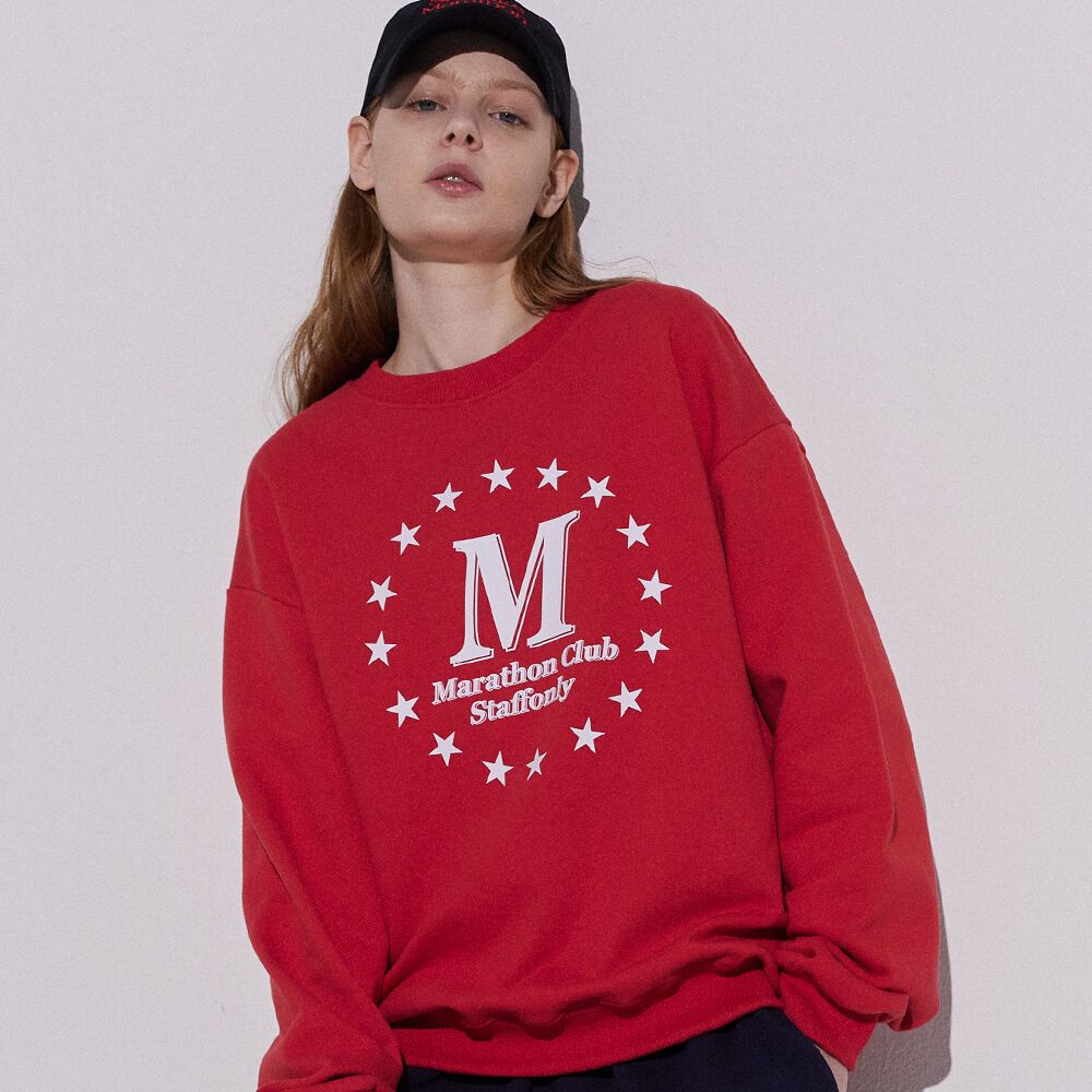 star-star-sweatshirts-red-29cm