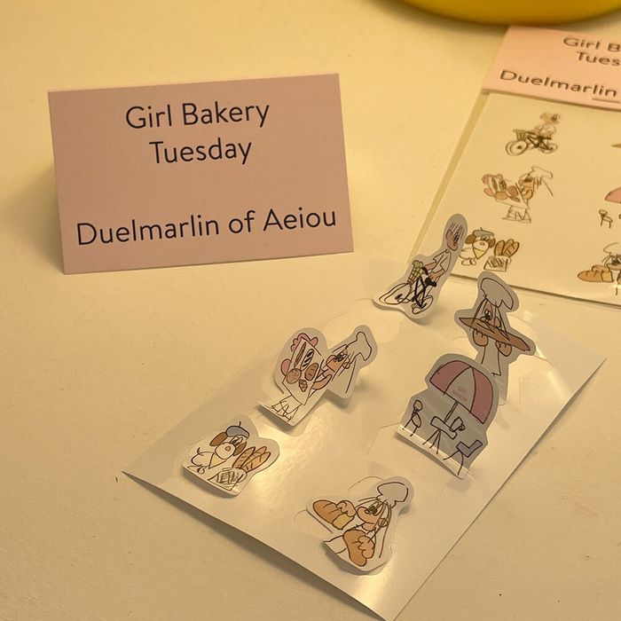 Girl Bakery Sticker Tuesday 2 set 감도 깊은 취향 셀렉트샵 29CM