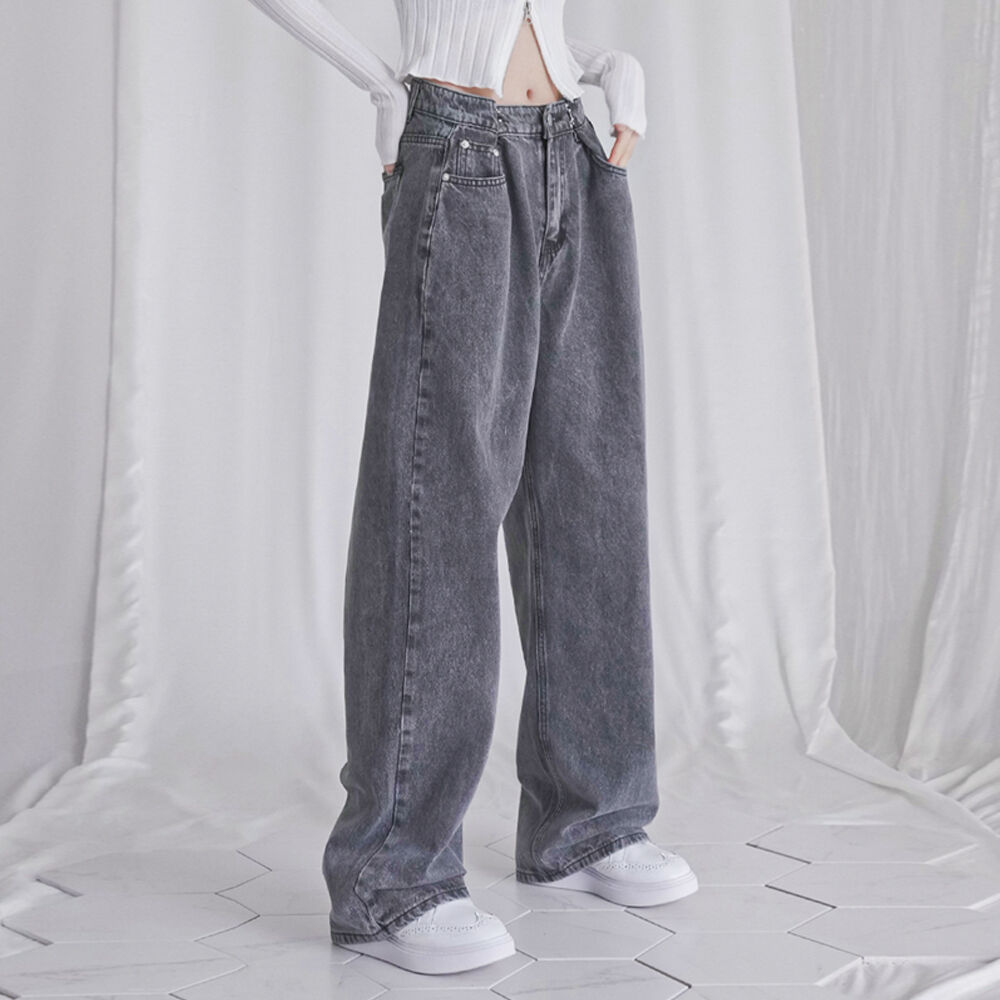 [YEEL] YEEL SIDE CUBIC DENIM PANTS /追跡付 YEEL SIDE CUBIC DENIM PANTS GREY - 감도 깊은 취향 셀렉트샵 29CM
