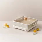 [2/5-2/18 사은품] 피카 IH(풀인덕션) 사각 2종 세트 (사각전골+사각인덕션렌지)