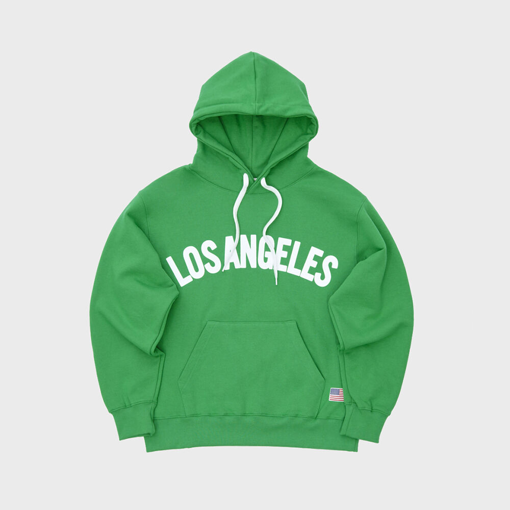 Saturday Leisure Club Logo Leisure Hoodie(Unisex) - Green