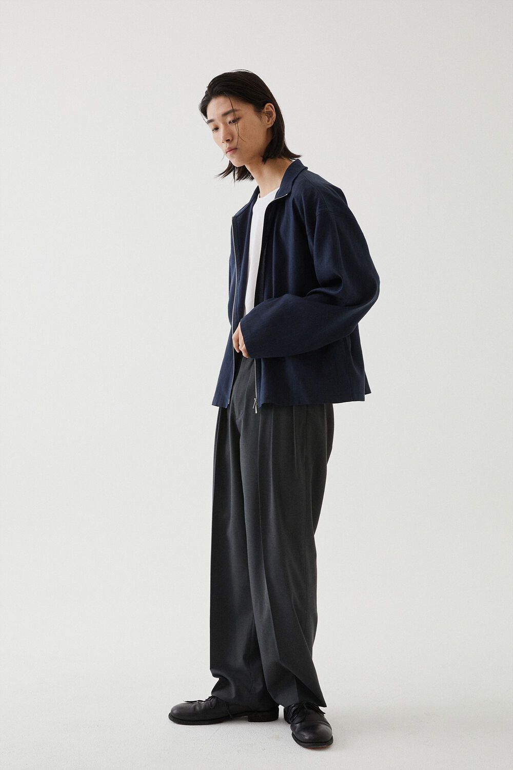 LINEN ZIPUP JACKET (DARK NAVY) 감도 깊은 취향 셀렉트샵 29CM