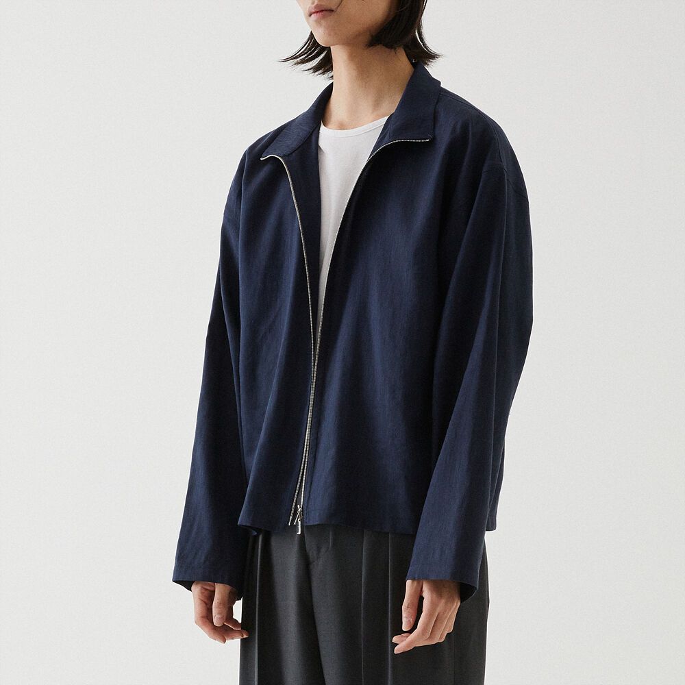 LINEN ZIPUP JACKET (DARK NAVY) 감도 깊은 취향 셀렉트샵 29CM
