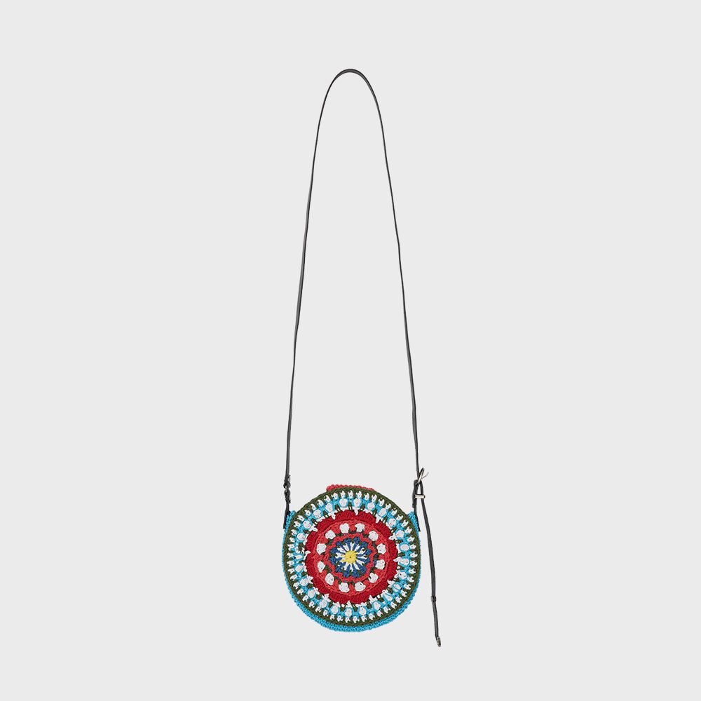 (ESSENTIAL) UNISEX HAND CROCHET TAMBOURINE BAG aaa302u(BLUE/ 감도 깊은 취향