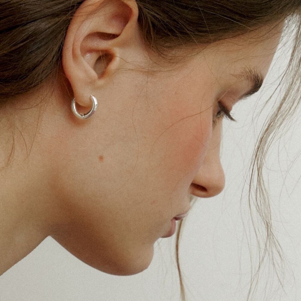 ★人氣★LOVE ME MONSTER★Basic Round Ring Earrings Designer fashion, Seoul-fully created | W Concept
