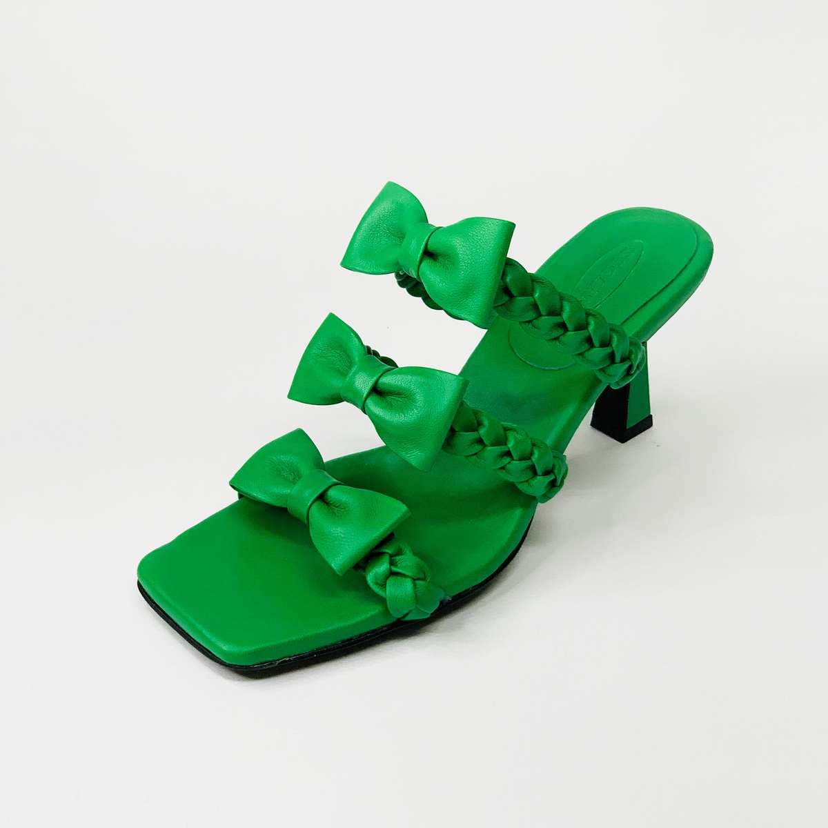 Seize Braids Strap Sandals - Green