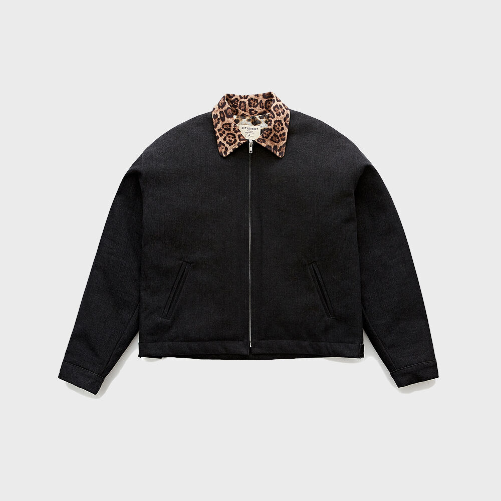 LEOPARD VINTAGE WORK JACKET (BLACK) - 감도 깊은 취향 셀렉트