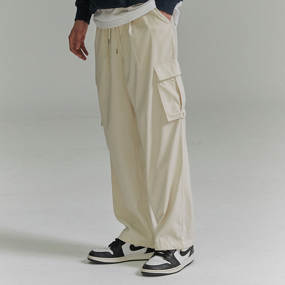 Wide String Cargo Slacks Pants - Ivory - 감도 깊은 취향 셀렉트샵 29CM