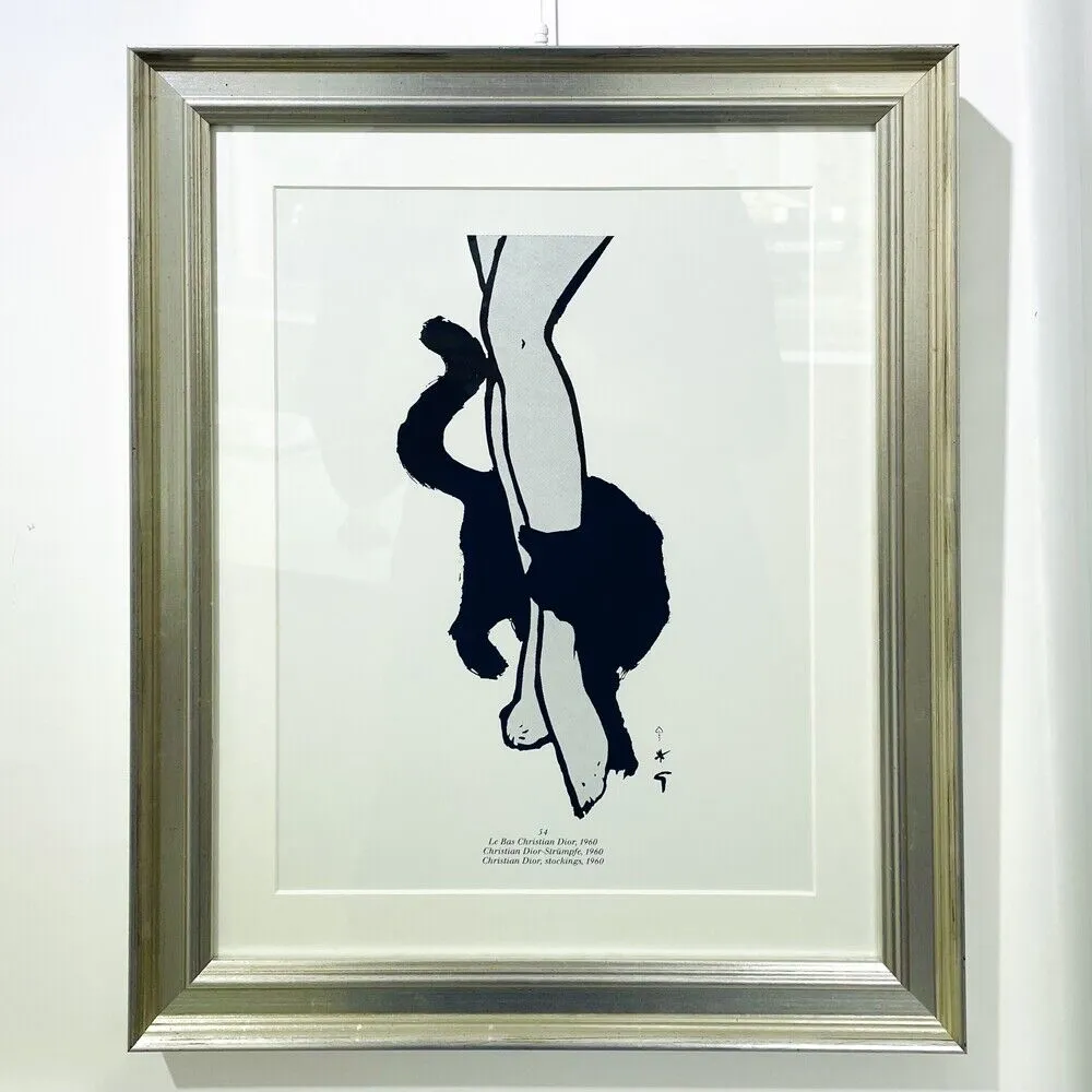 Christian Dior Stockings, 1960 / René Gruau 르네 그뤼오