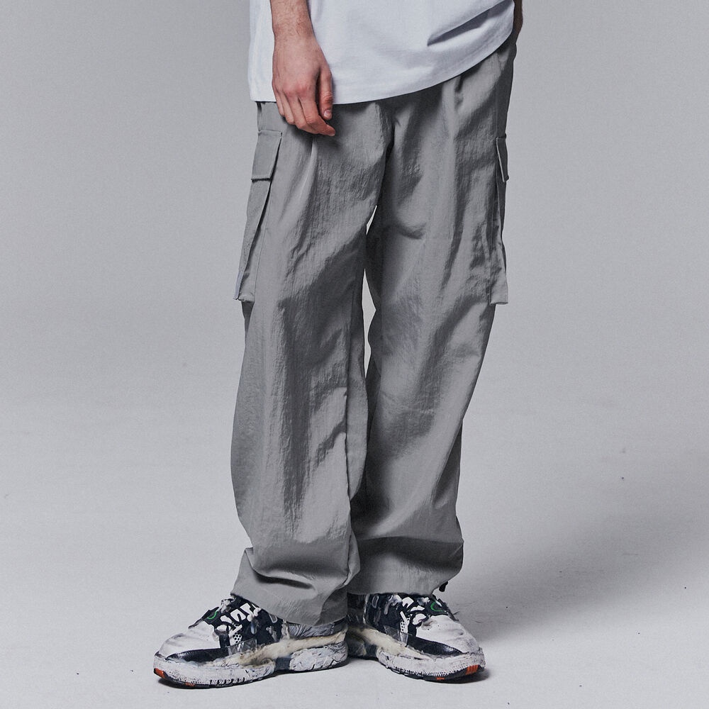 Nylon Cargo Wide Pants - Light Grey - 감도 깊은 취향 셀렉트샵 29CM