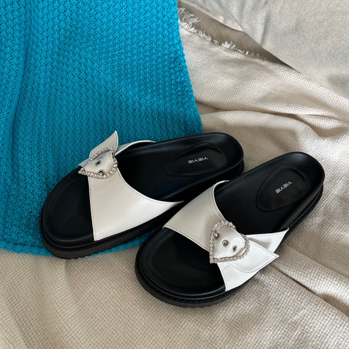 yieyie - Zoey Terry Platform Slides