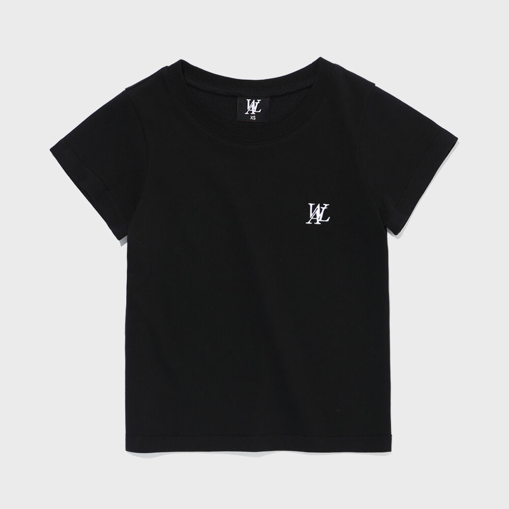 Tシャツ・カットソー WOOALONG Skin Soft Cut-out T-shirt 5FT1578 Skin Soft Cut-out T-shirt - DEEP BLACK - 감도 깊은 취향