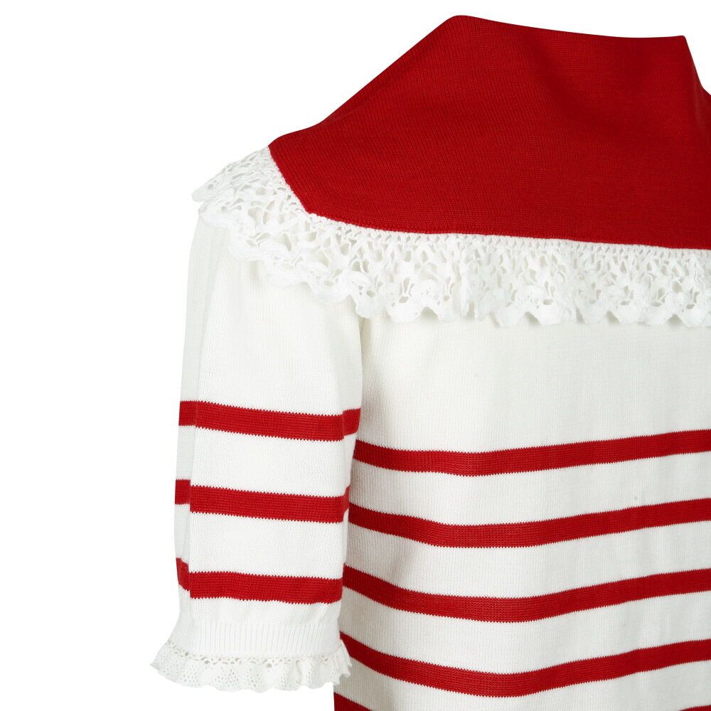 SAILOR COLLAR KNIT TOP RED 감도 깊은 취향 셀렉트샵 29CM