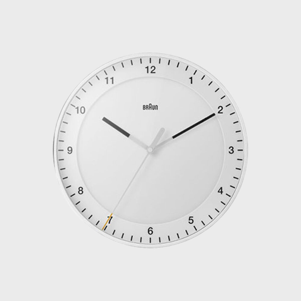 [BRAUN] Braun Clock Bc17 White 감도 깊은 취향 셀렉트샵 29CM