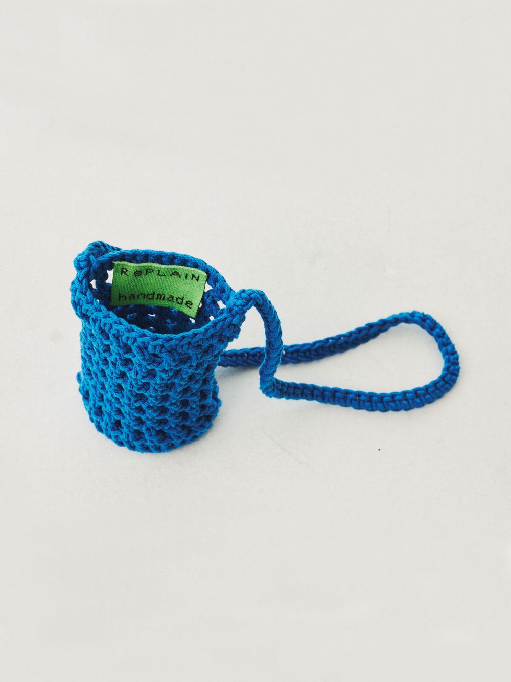 BLUE HANDMADE CROCHET KNIT CROSS BAG 감도 깊은 취향 셀렉트샵 29CM