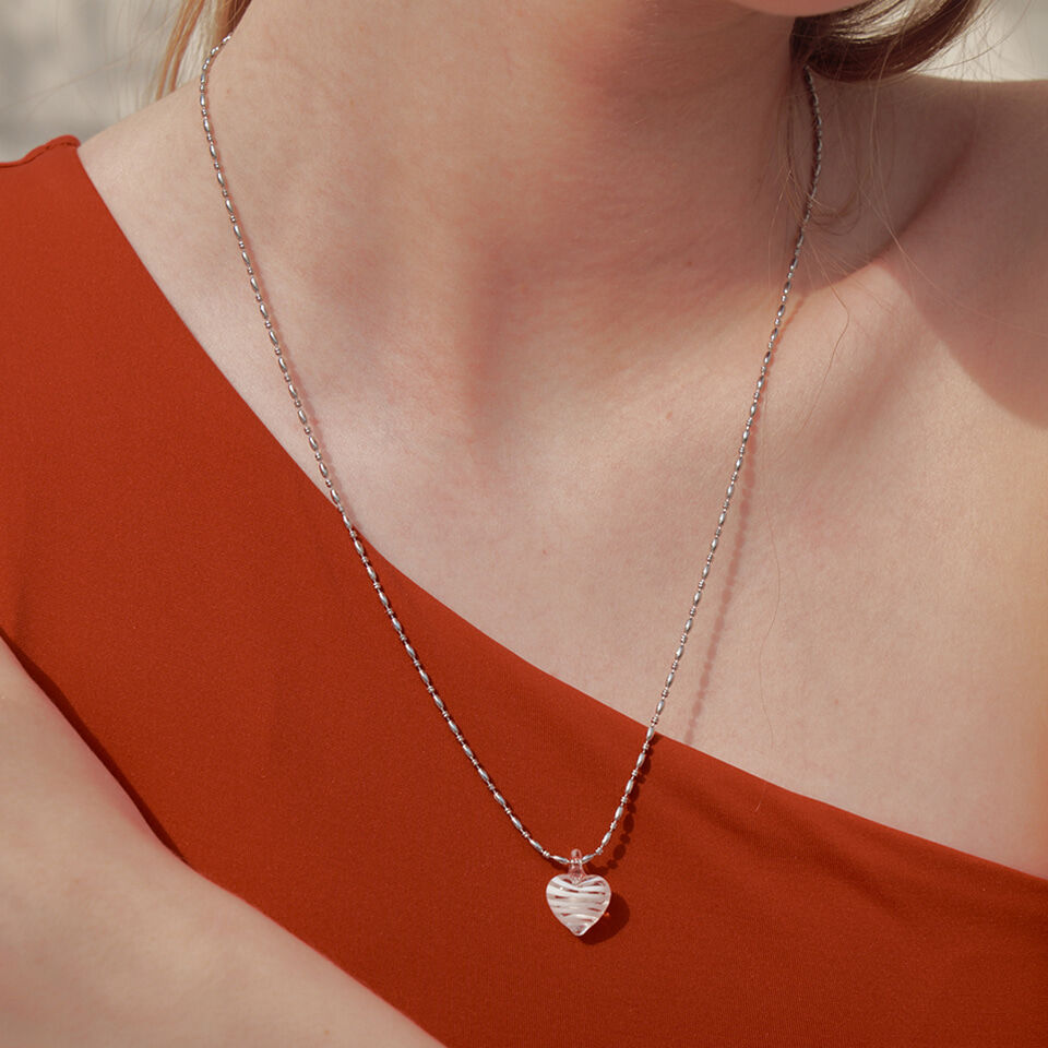 ☆TATIANA☆ SILVER925 Opal Rough Heart Pearl Necklace NZ2033 SILVER925) Opal Rough Heart Pearl Necklace NZ2033 - 감도