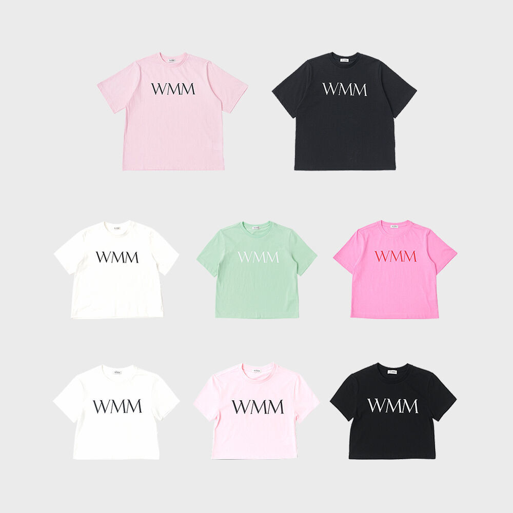 WMM STUDIOS☆Classic Logo Crop T shirt 더블유엠엠스튜디오스(WMM STUDIOS) Classic Logo Crop T shirt