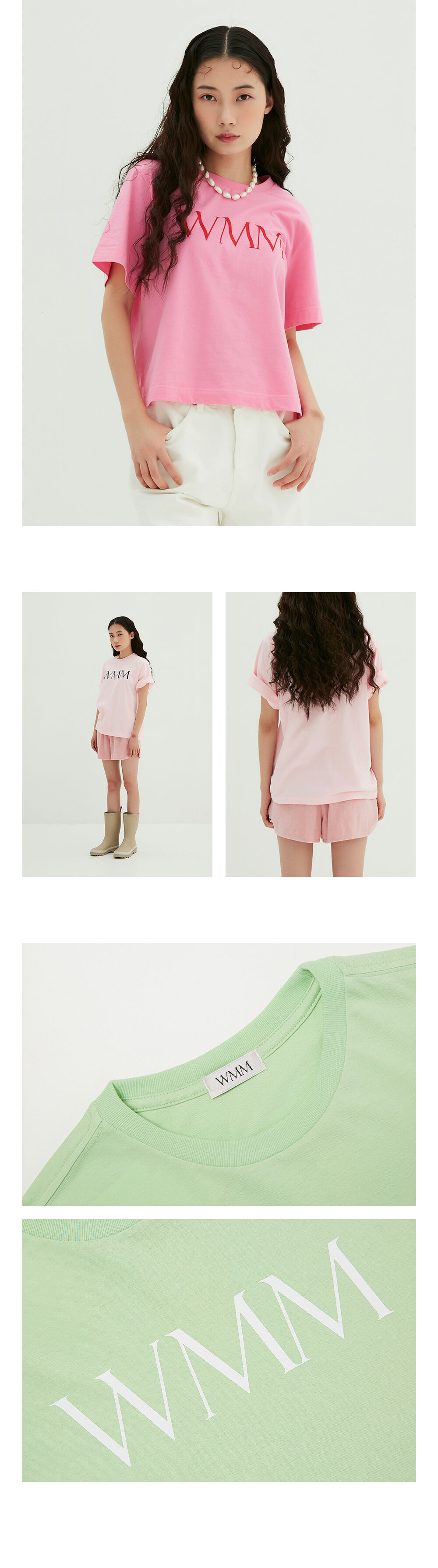 WMM STUDIOS - Classic Logo T / Slim-fit / Crop T-shirt