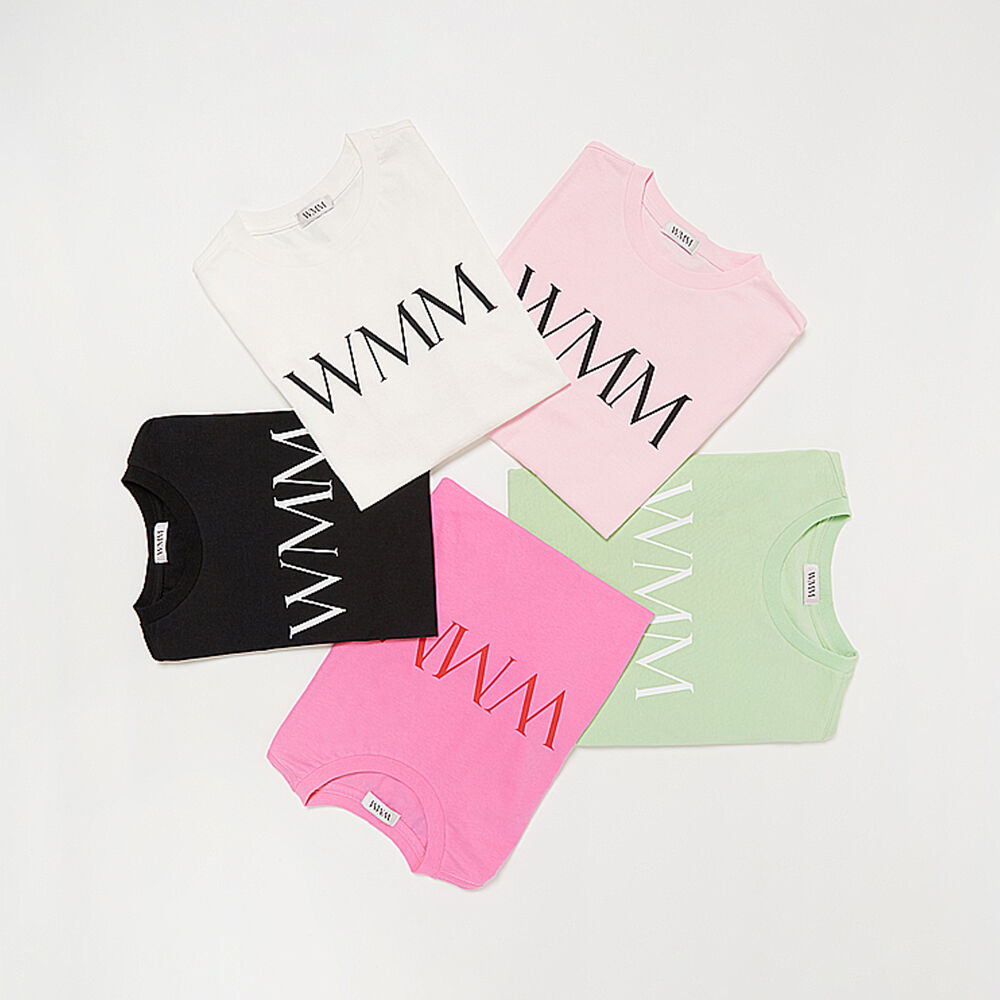 WMM STUDIOS☆Classic Logo T WMM STUDIOS - Classic Logo T / Slim-fit / Crop T-shirt