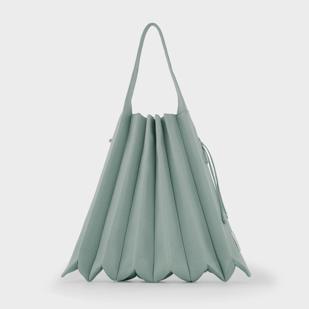★TOUT Y EST★ Lucky Pleats Knit Shoulder Neon Guava 0JSN5SH Lucky Pleats Knit Shoulder Neon Guava | JOSEPH AND STACEY