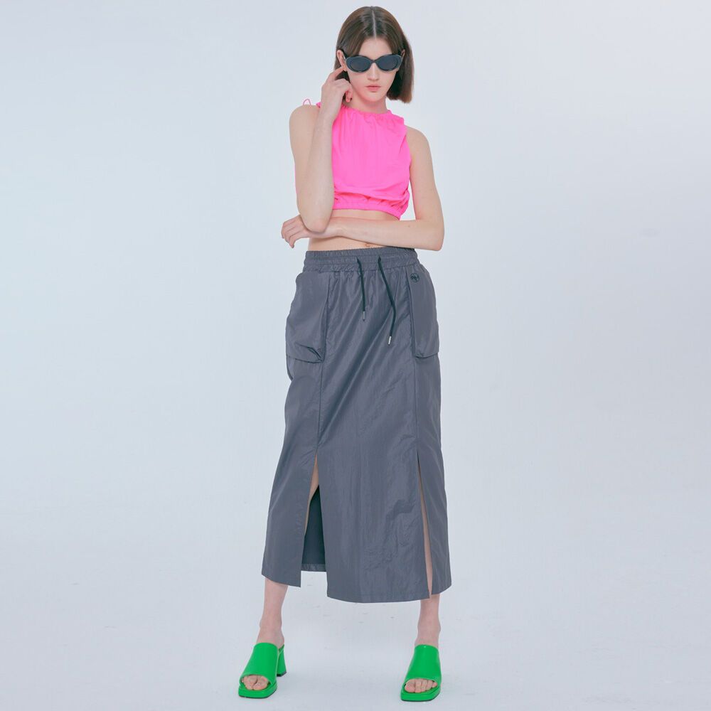 low rise nylon long skirt darkgray 감도 깊은 취향 셀렉트샵 29CM