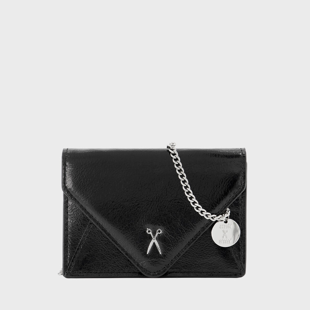 【JOSEPH&STACEY】Lucky Knit Card Wallet Chain Leopard Kitty Lucky Knit Card Wallet With Chain Leopard Hello Kitty (ALL