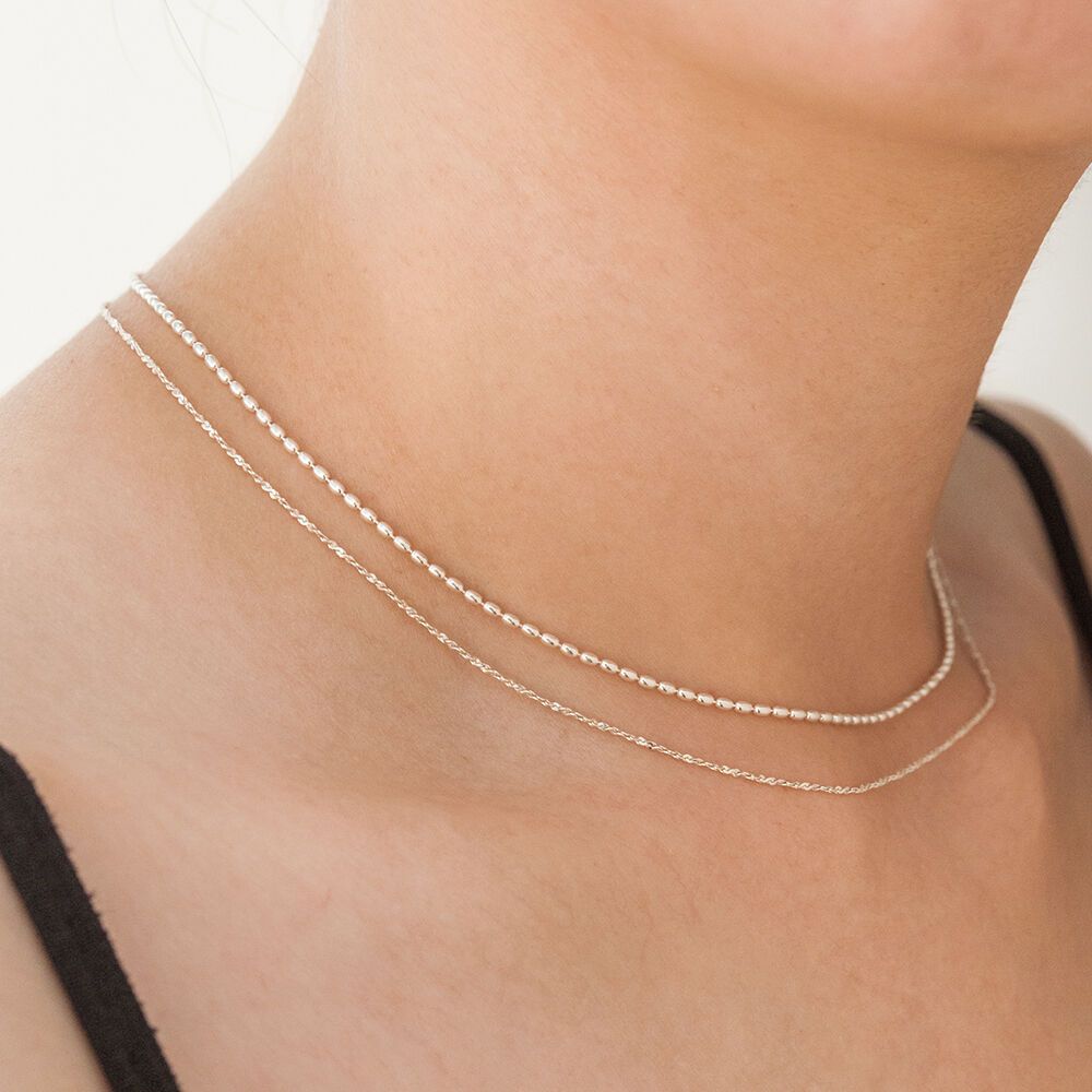 (SET) Trendy Egg Chain+Shine Tinsel Necklace SE0170 감도 깊은 취향 셀렉트샵 29CM