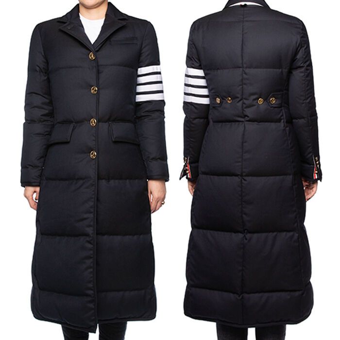당일출고 톰브라운 22FW 사선 완장 패딩 코트 네이비 FOD070X - 감도 깊은 취향 셀렉트샵 29CM